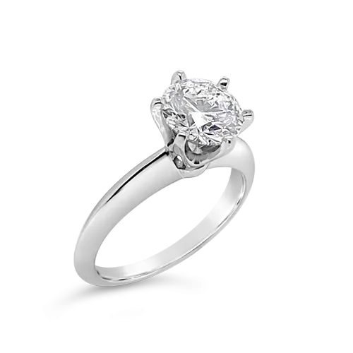 Six Prong Solitaire Diamond RIng