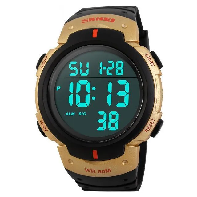 SKMEI 1068 Shock Resist Sport Watch w/ EL Back-light