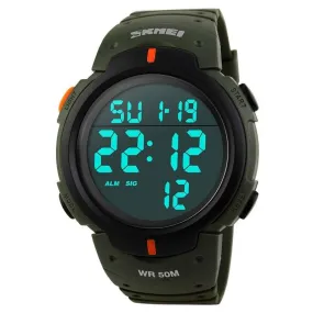 SKMEI 1068 Shock Resist Sport Watch w/ EL Back-light