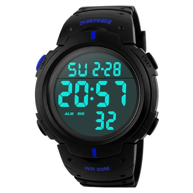 SKMEI 1068 Shock Resist Sport Watch w/ EL Back-light