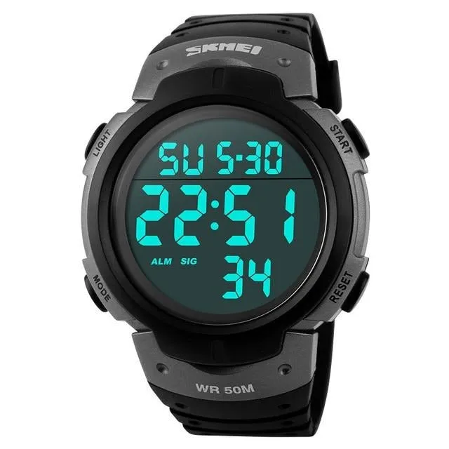 SKMEI 1068 Shock Resist Sport Watch w/ EL Back-light