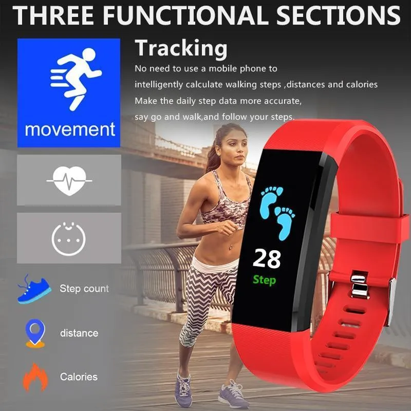 Smart Watch and Blood Pressure Monitor for Men Women Fitness Tracker