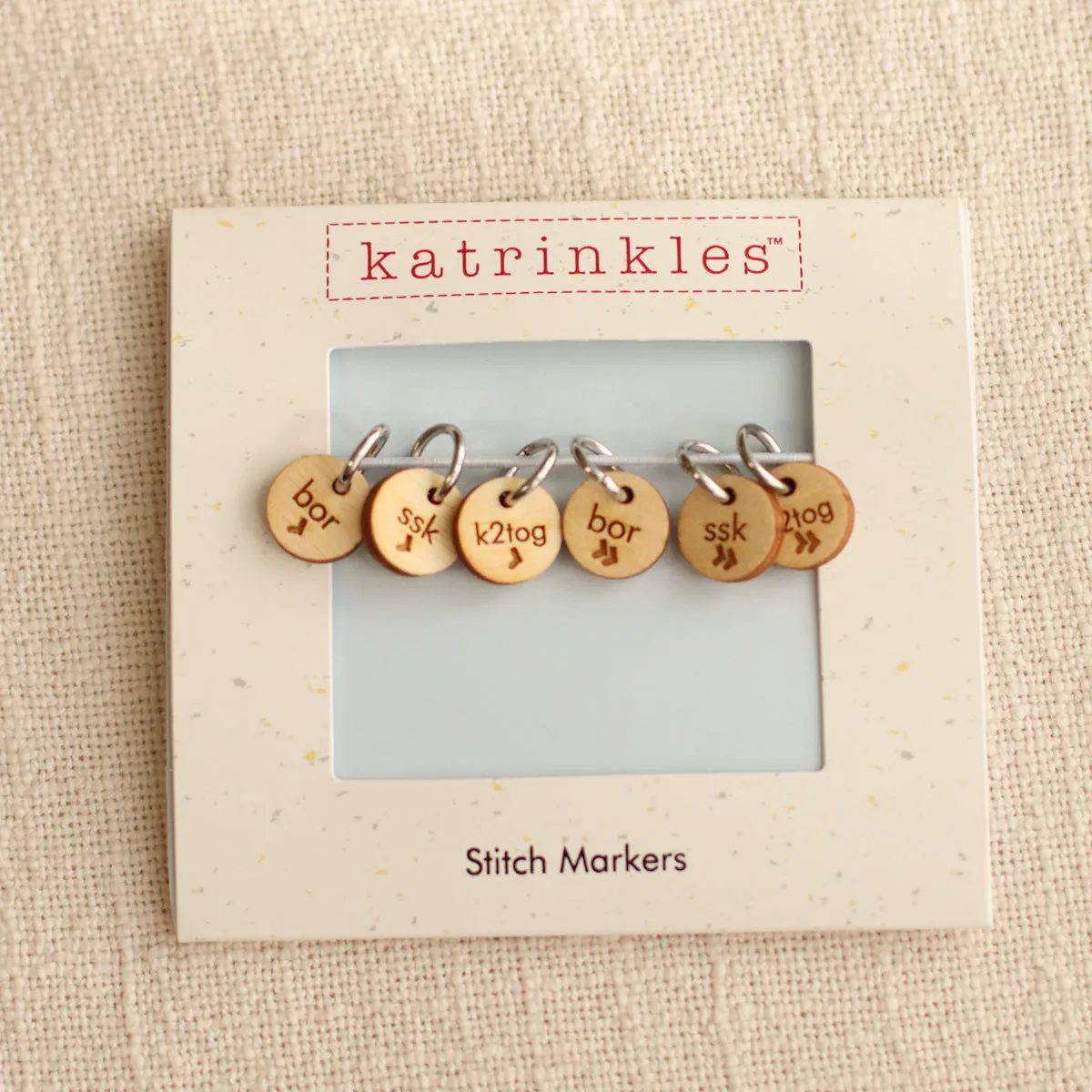 Sock Knitting Instructional Stitch Markers | Set of 6