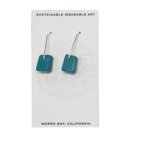 Surf Gems Sustainable Earrings - Dark Jade