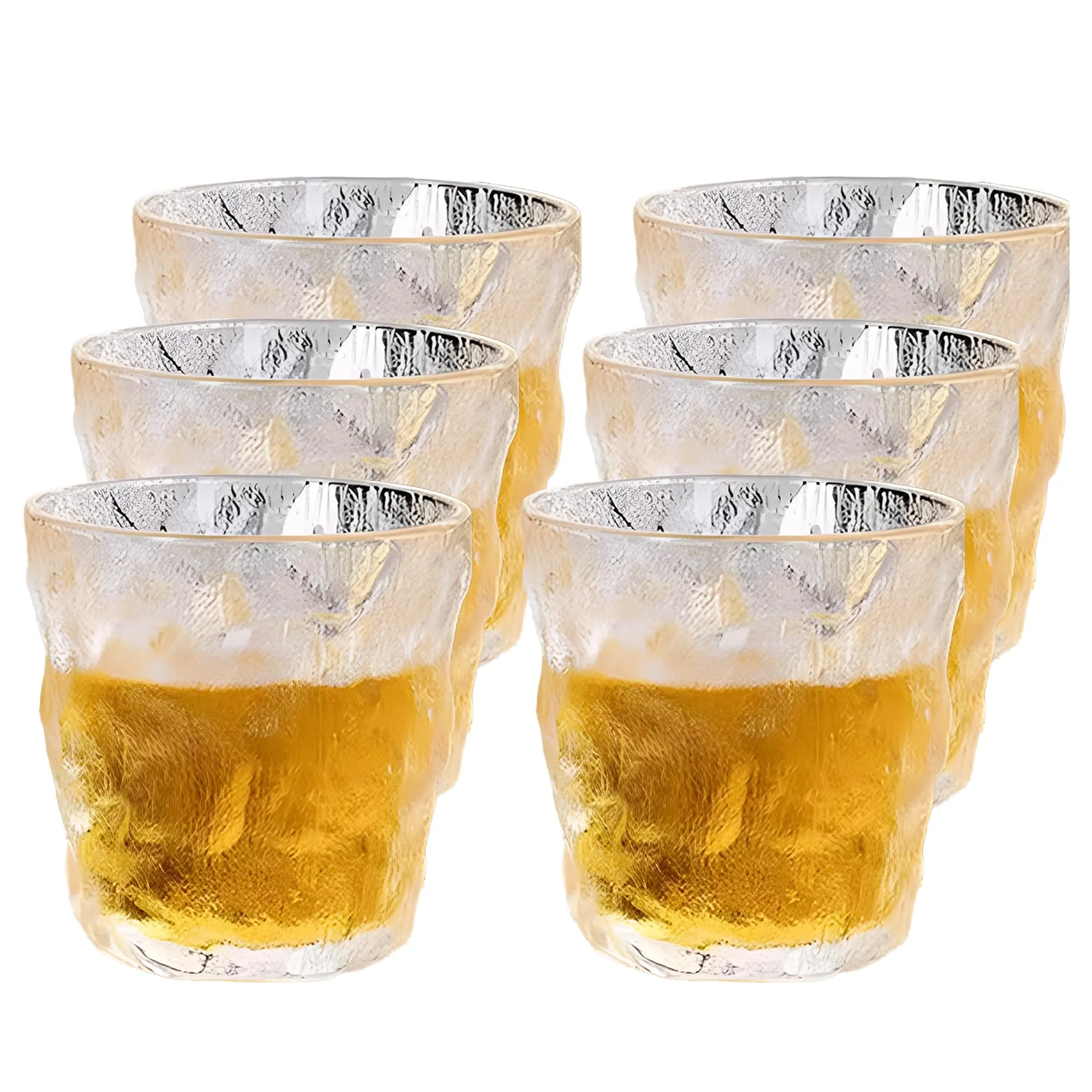 The Better Home Zest Juice Glasses Set of 6 (270ml Each) | Water Glasses | Cold Drink Glass | Lead Free Drinking Glasses | Kitchen Gift Items | Cocktail Glass | Kaanch Ke Glass | Housewarming Gifts