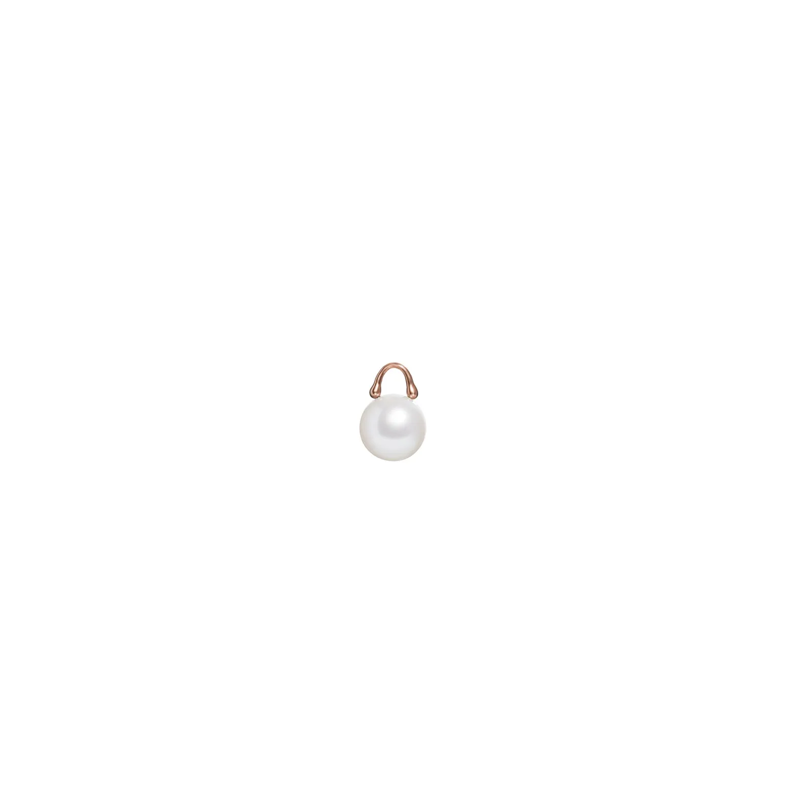 TreasureLock South Sea Pearl Charm 12mm in Rose Gold