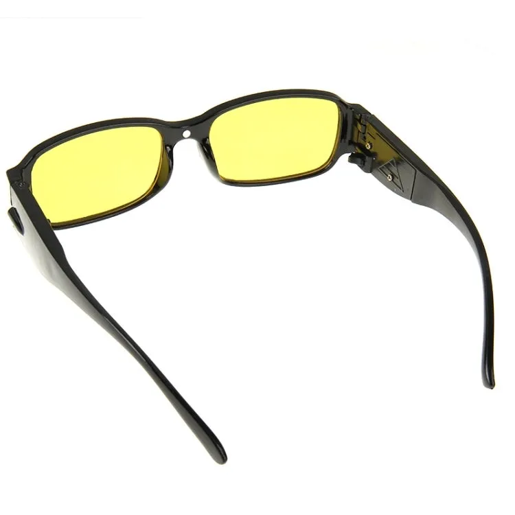 UV Protection Yellow Resin Lens Reading Glasses with Currency Detecting Function,  3.50D