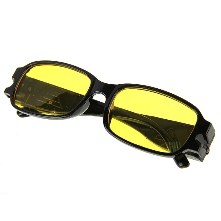 UV Protection Yellow Resin Lens Reading Glasses with Currency Detecting Function,  3.50D