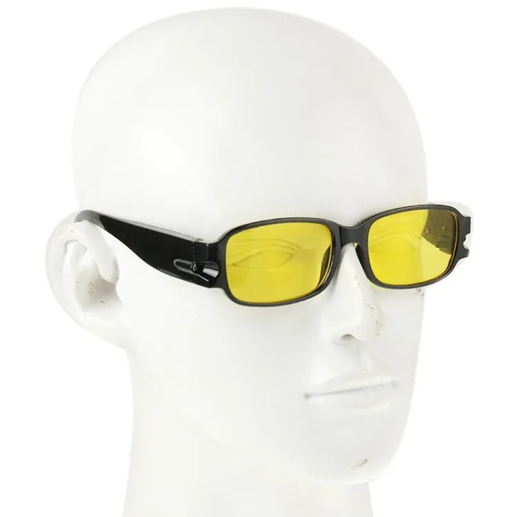 UV Protection Yellow Resin Lens Reading Glasses with Currency Detecting Function,  3.50D