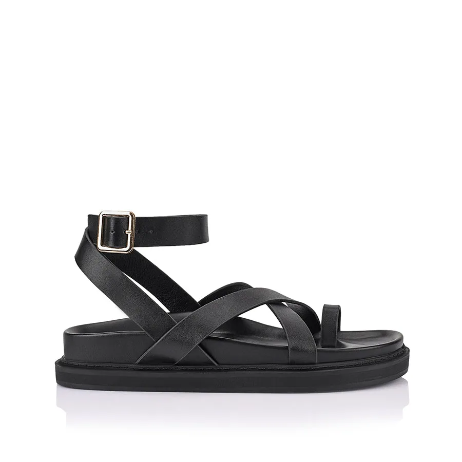 Verali Brady Footbed Sandal Black