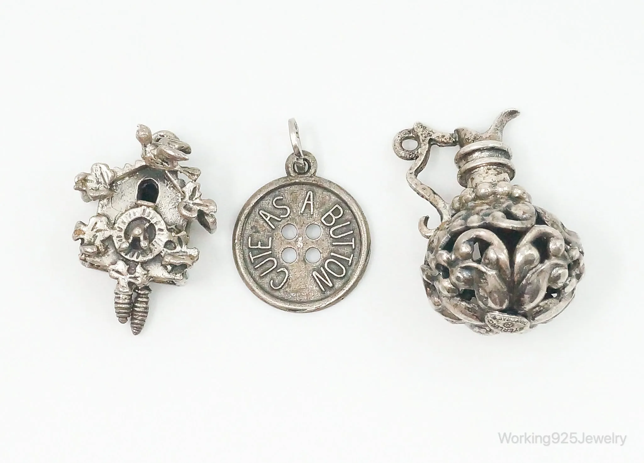 Vintage BEAU Sterling Silver Charms Set Lot