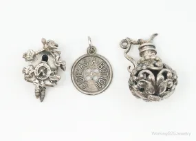 Vintage BEAU Sterling Silver Charms Set Lot