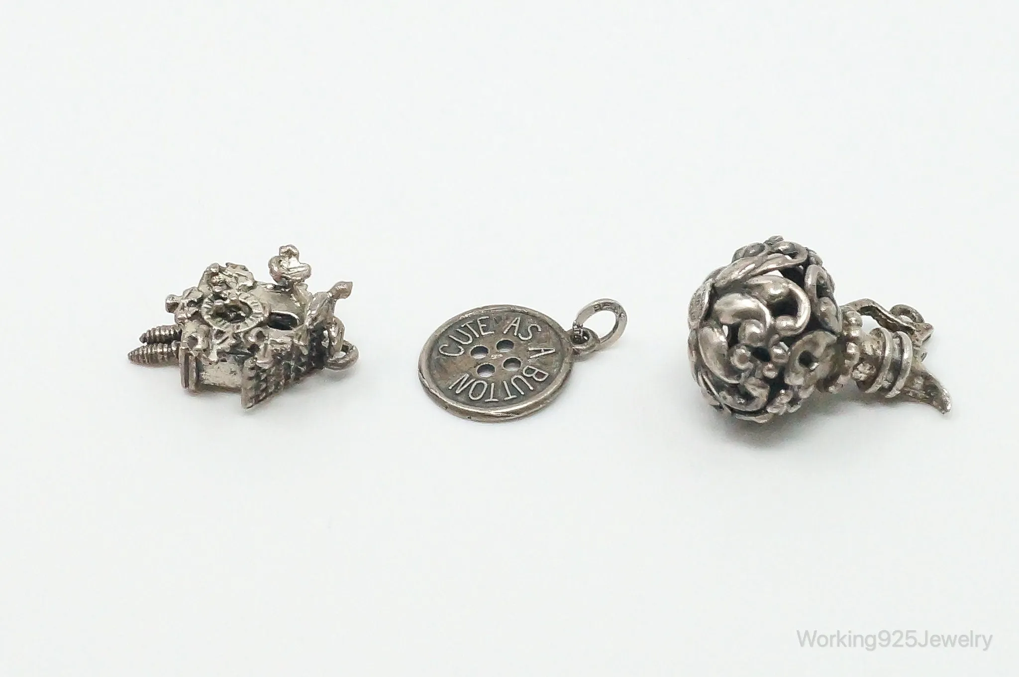 Vintage BEAU Sterling Silver Charms Set Lot