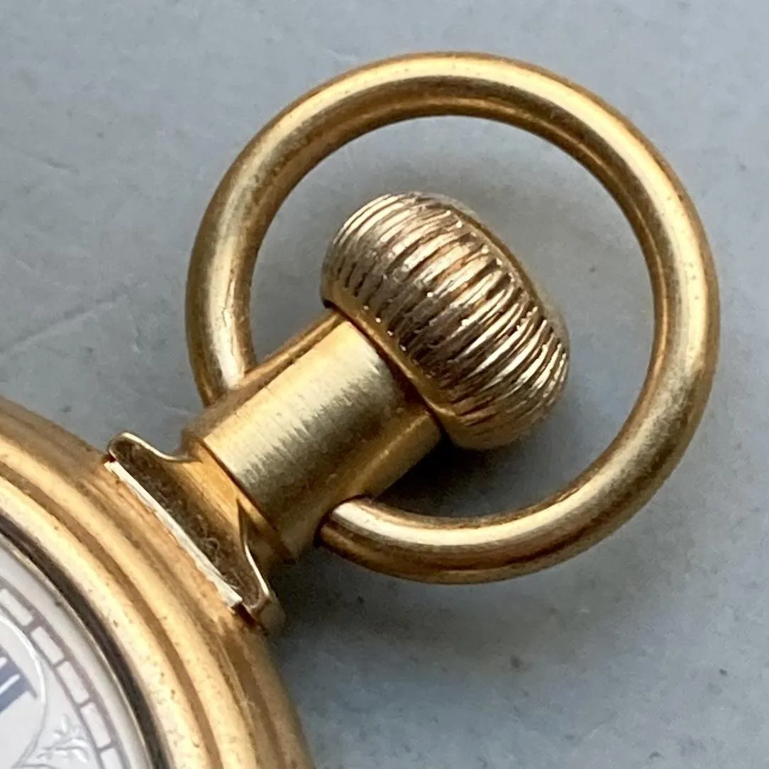 Vintage Pocket Watch Antique Westclox Manual 50mm Watch Vintage Gold