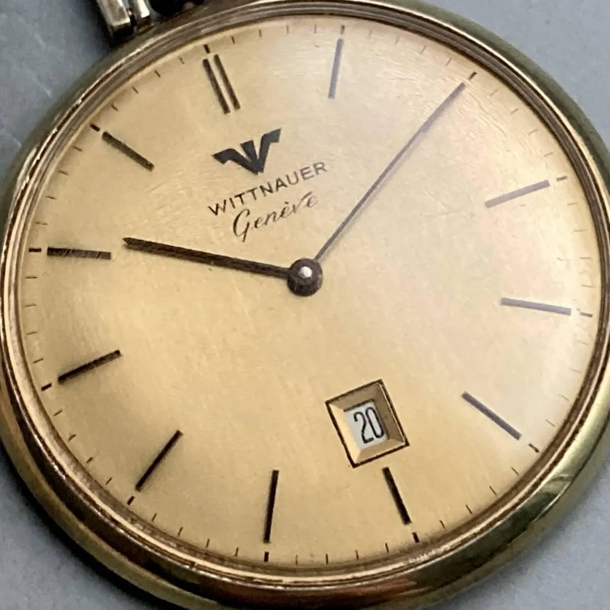 Vintage Pocket Watch Antique Wiittnauer Manual Gold Calendar Watches Open Face