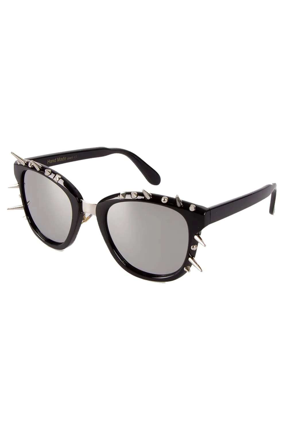 Vintage Retro Spike Detail Tinted Sunglasses