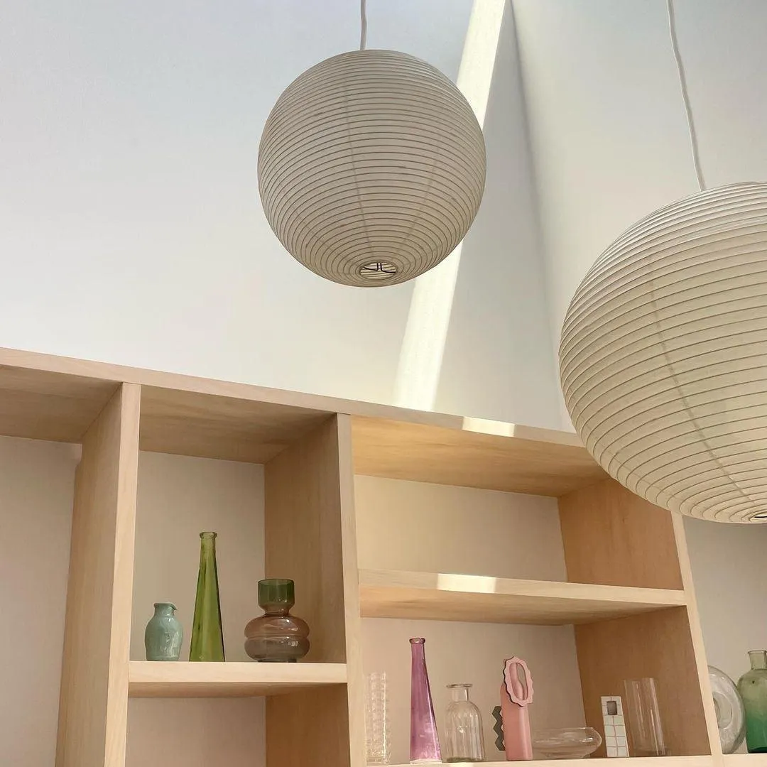 Washi Paper Round Series Pendant Lamp