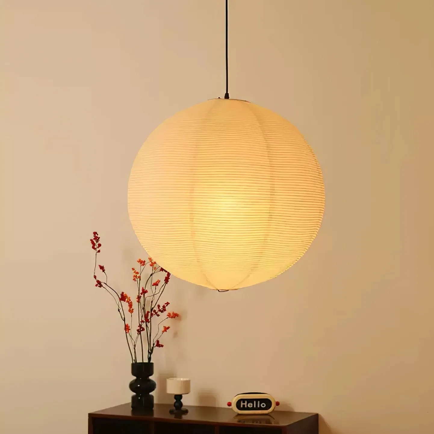 Washi Paper Round Series Pendant Lamp