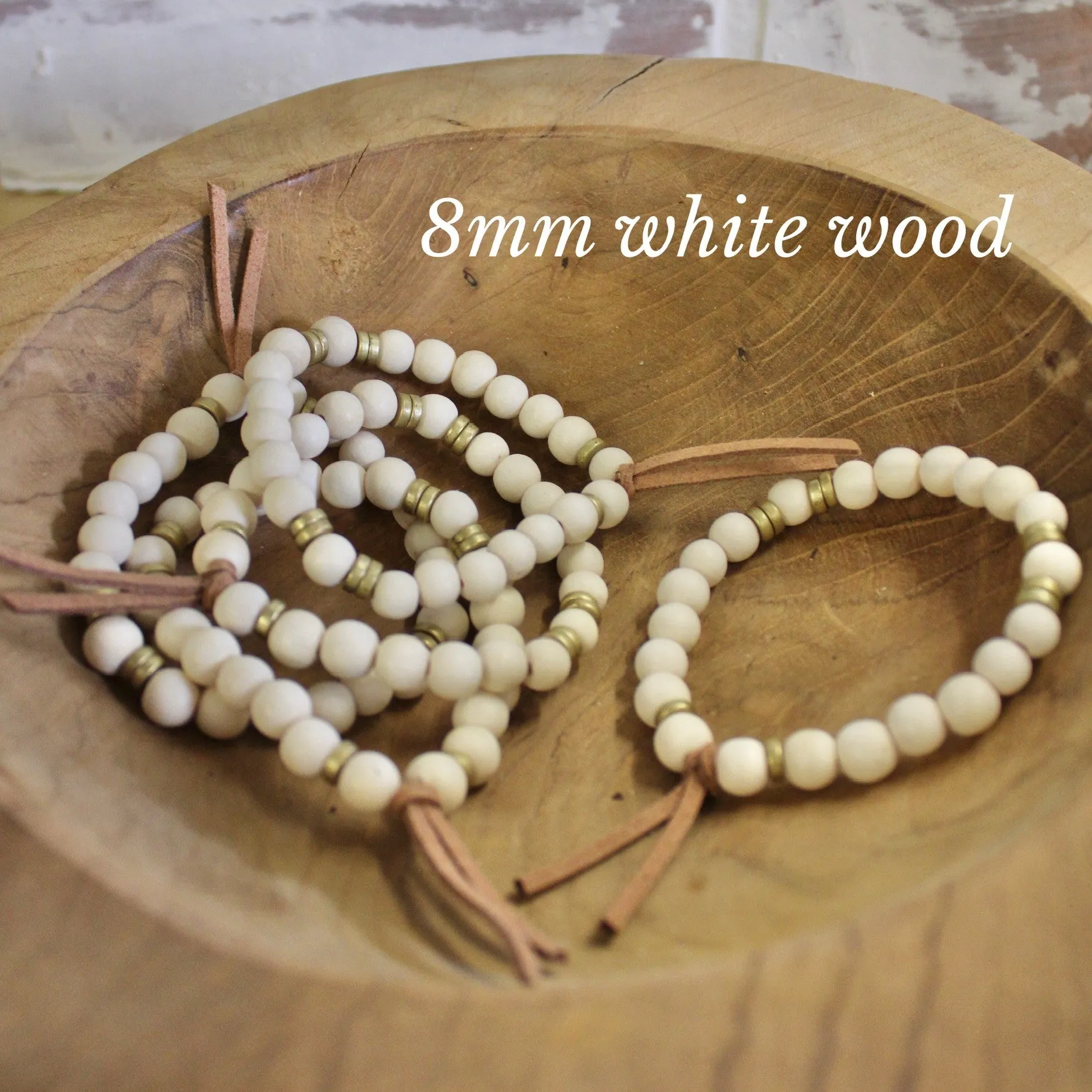 Wood Bead Bracelet