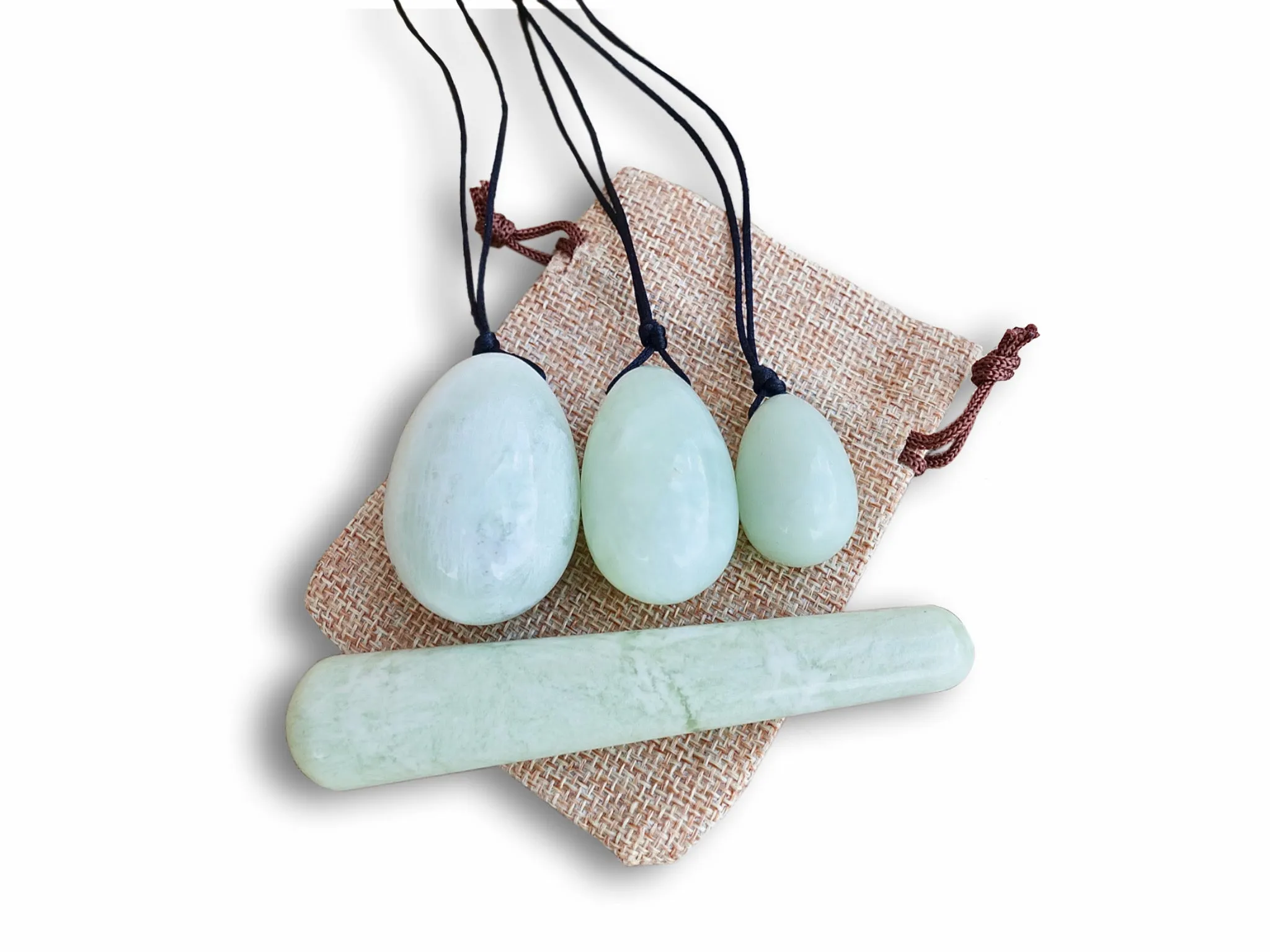 Xinshan Jade Yoni Eggs Set and Massage Wand