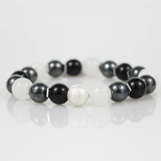 Yin-Yang Bead Bracelet