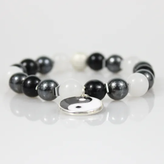 Yin-Yang Bead Bracelet