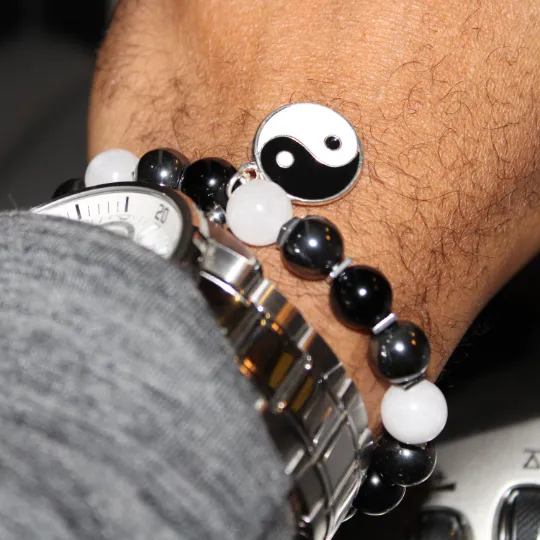 Yin-Yang Bead Bracelet