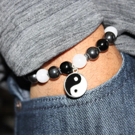 Yin-Yang Bead Bracelet