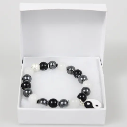 Yin-Yang Bead Bracelet