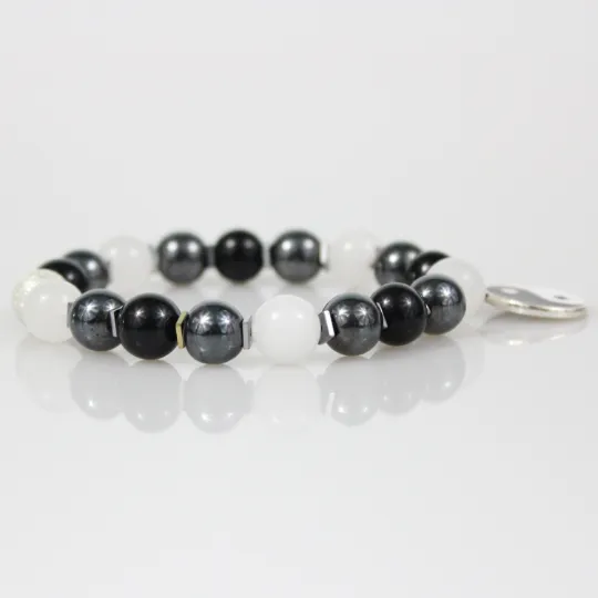 Yin-Yang Bead Bracelet