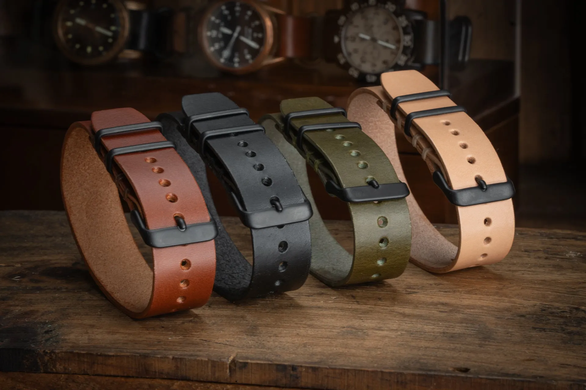 ZULU Leather Watch Strap Natural