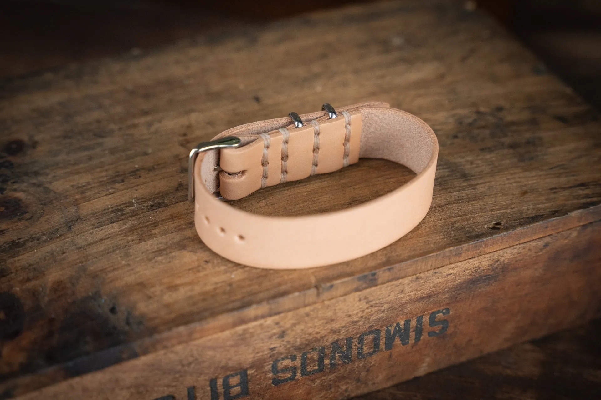 ZULU Leather Watch Strap Natural