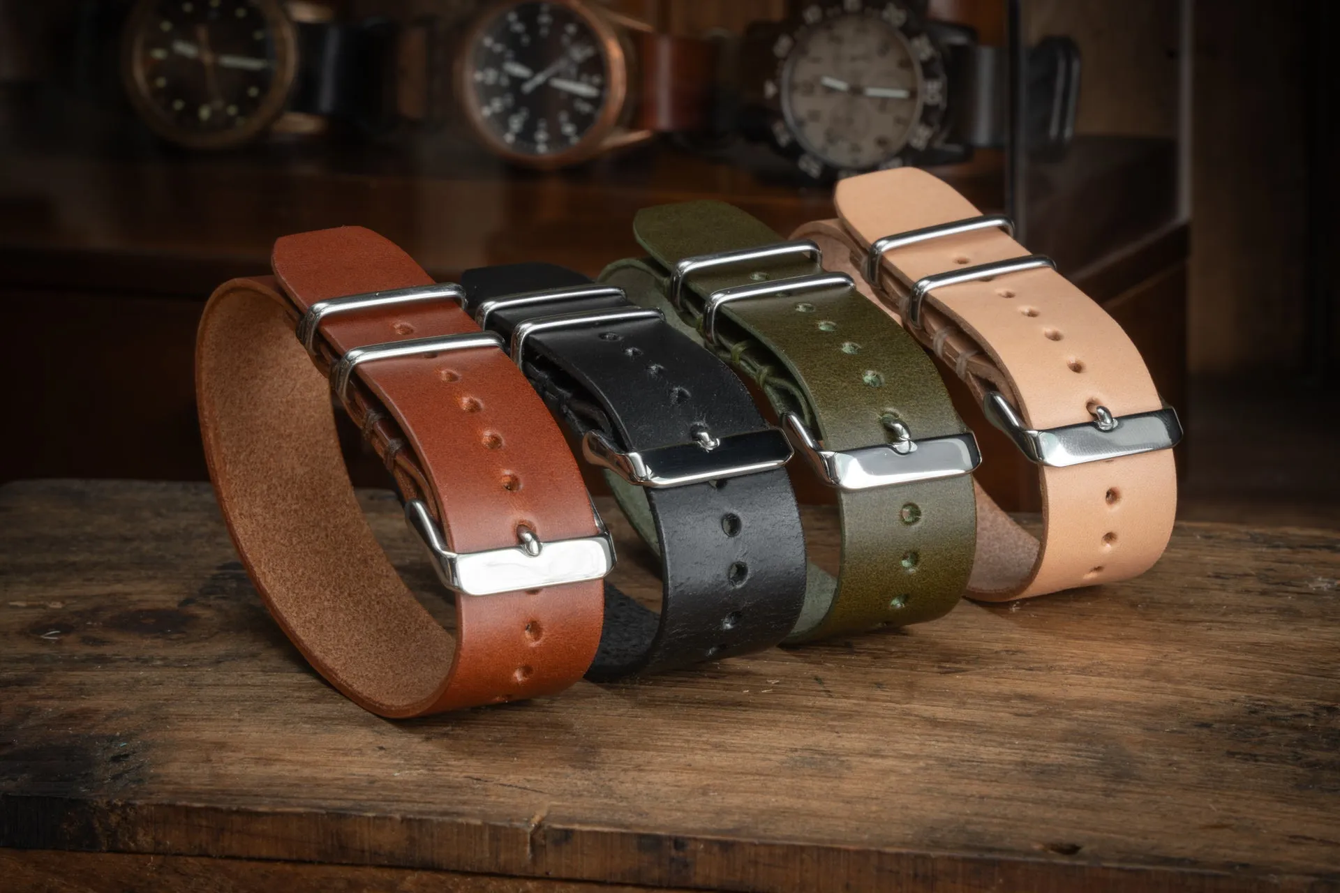 ZULU Leather Watch Strap Natural